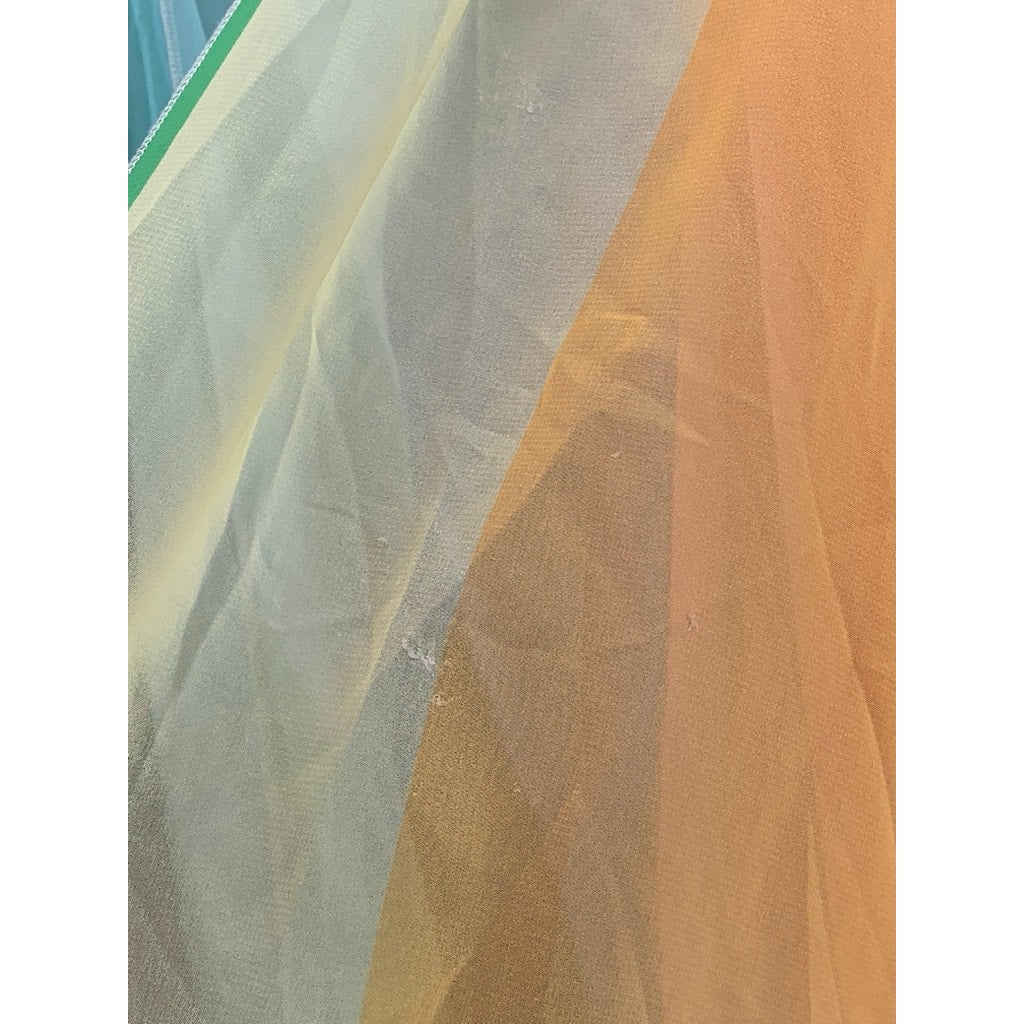 HIBLUCO Women's Multicolor Sheer Kimono SZ OS