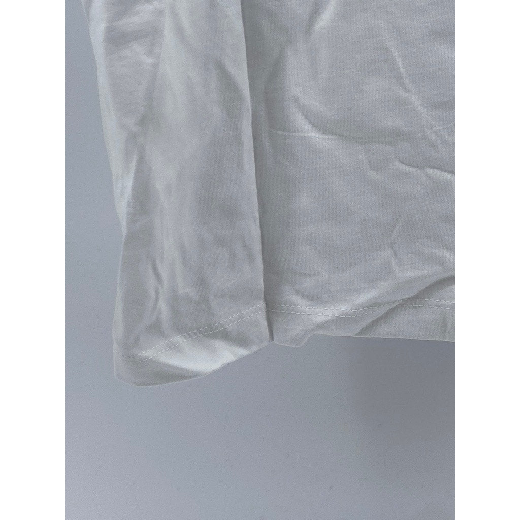 ASOS Men's Bright White Short Sleeve Polo Shirt SZ S