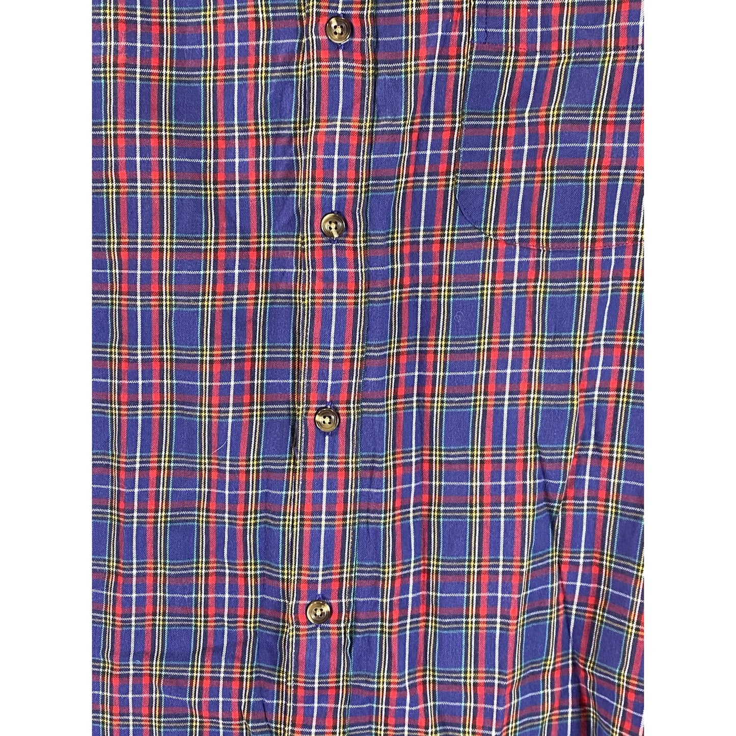 J.CREW Men's Multicolor Plaid Brushed Twill Slim-Fit Button-Up Shirt SZ L