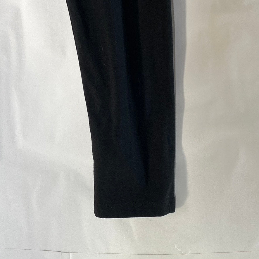 IUGA Women's Black Solid Elastic Waist Casual Leggings SZ S
