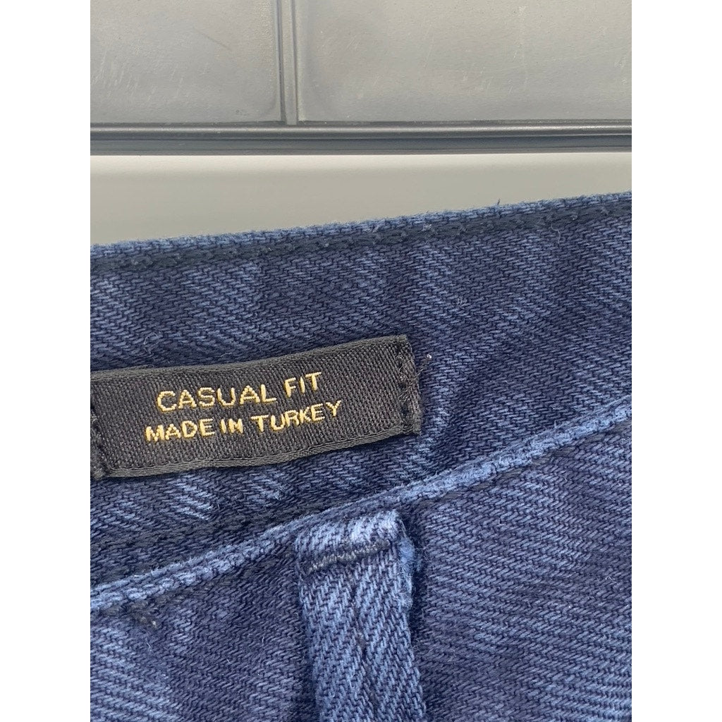 MASSIMO DUTTI Men's Indigo Denim Casual Fit Straight-Leg Five-Pocket Jean SZ 34