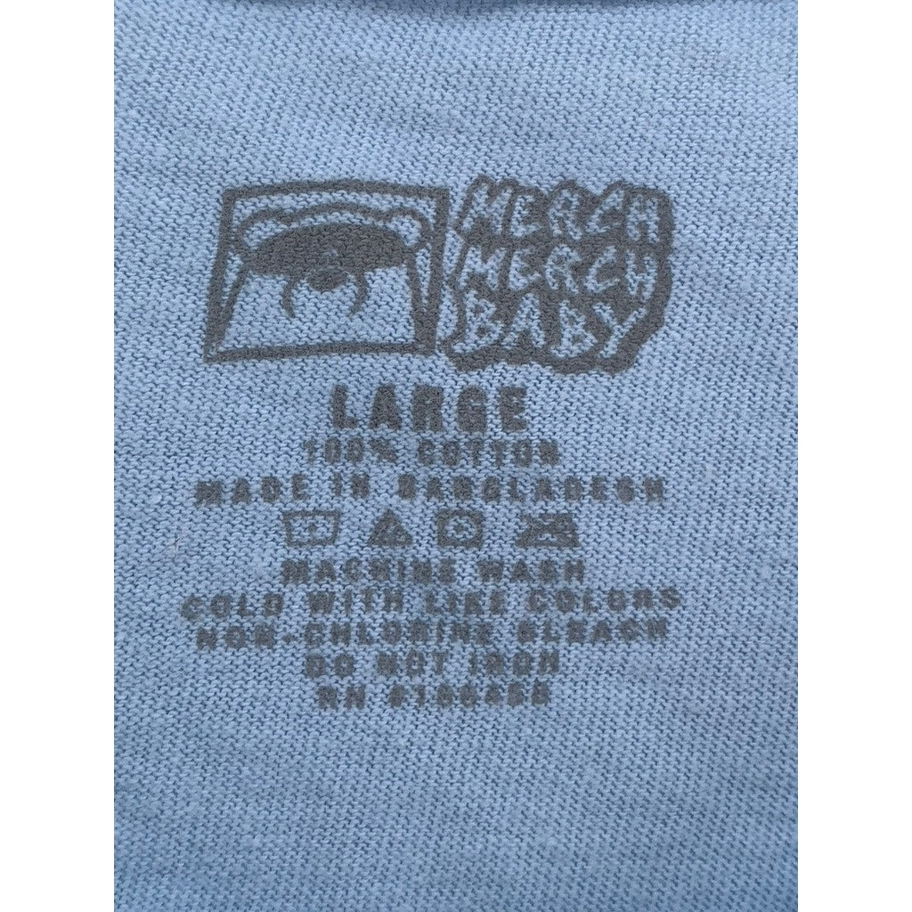 MERCH MERCH BABY Men's Light Blue Vanilla Ice Graphic T-Shirt SZ L