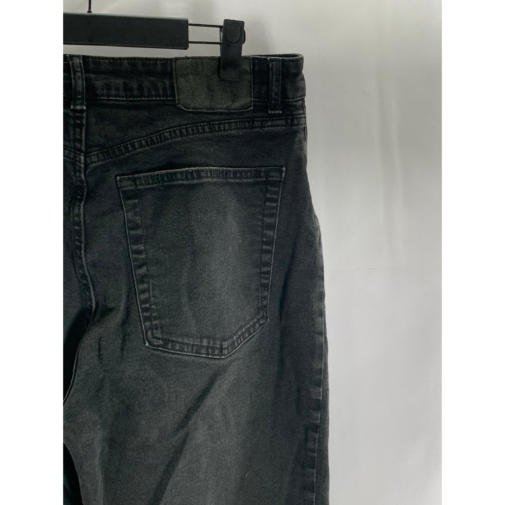 DIVIDED By H&M Women's Black Solid Raw-Hem Skinny-Leg Five-Pocket Jean SZ 12