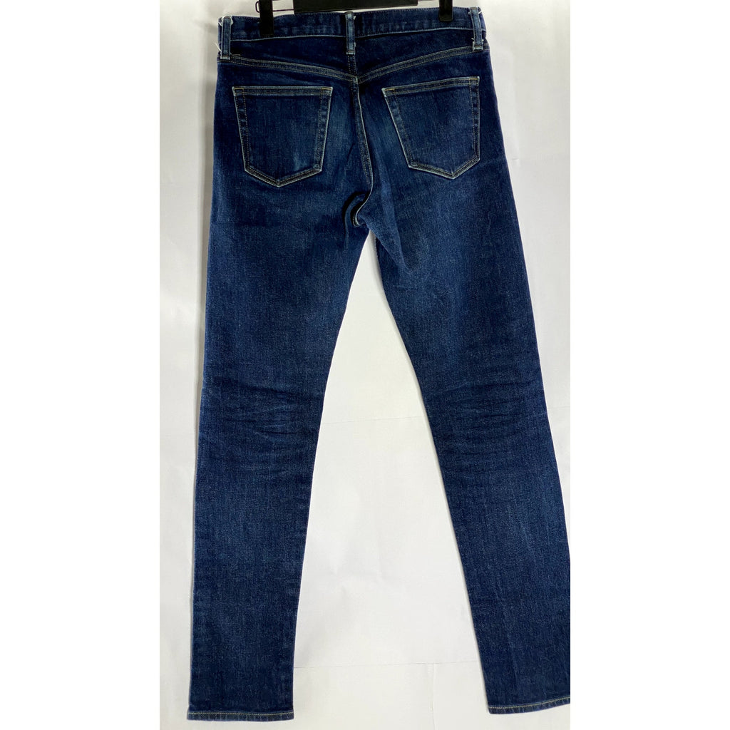 UNIQLO JEANS Men’s Dark Blue Straight-Leg Five-Pocket Denim Jeans SZ 30x34