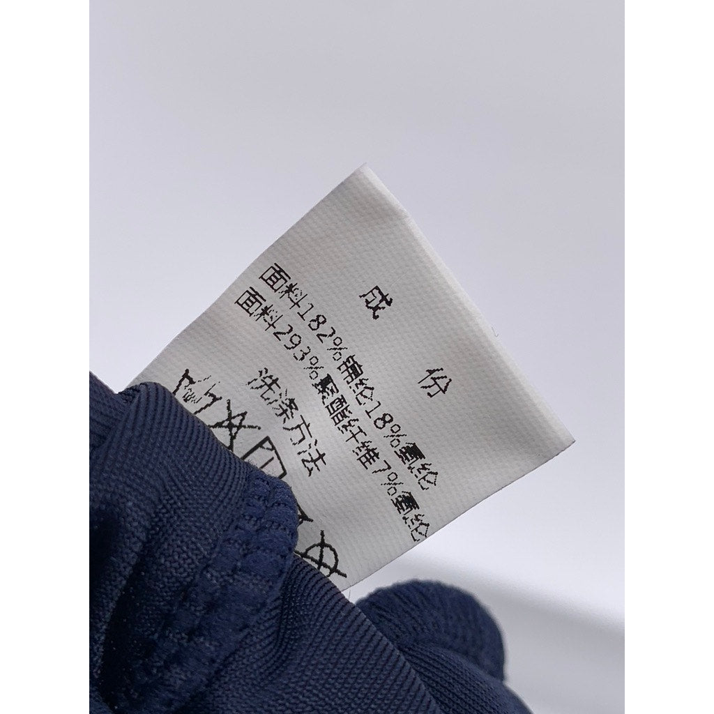 UNBRANDED Women's Blue-Yellow Striped Velvet Shorts SZ M