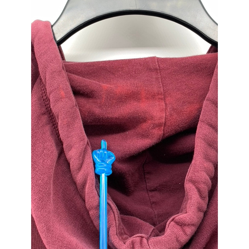 PUMA Women's Maroon Logo Pullover Hoodie SZ M