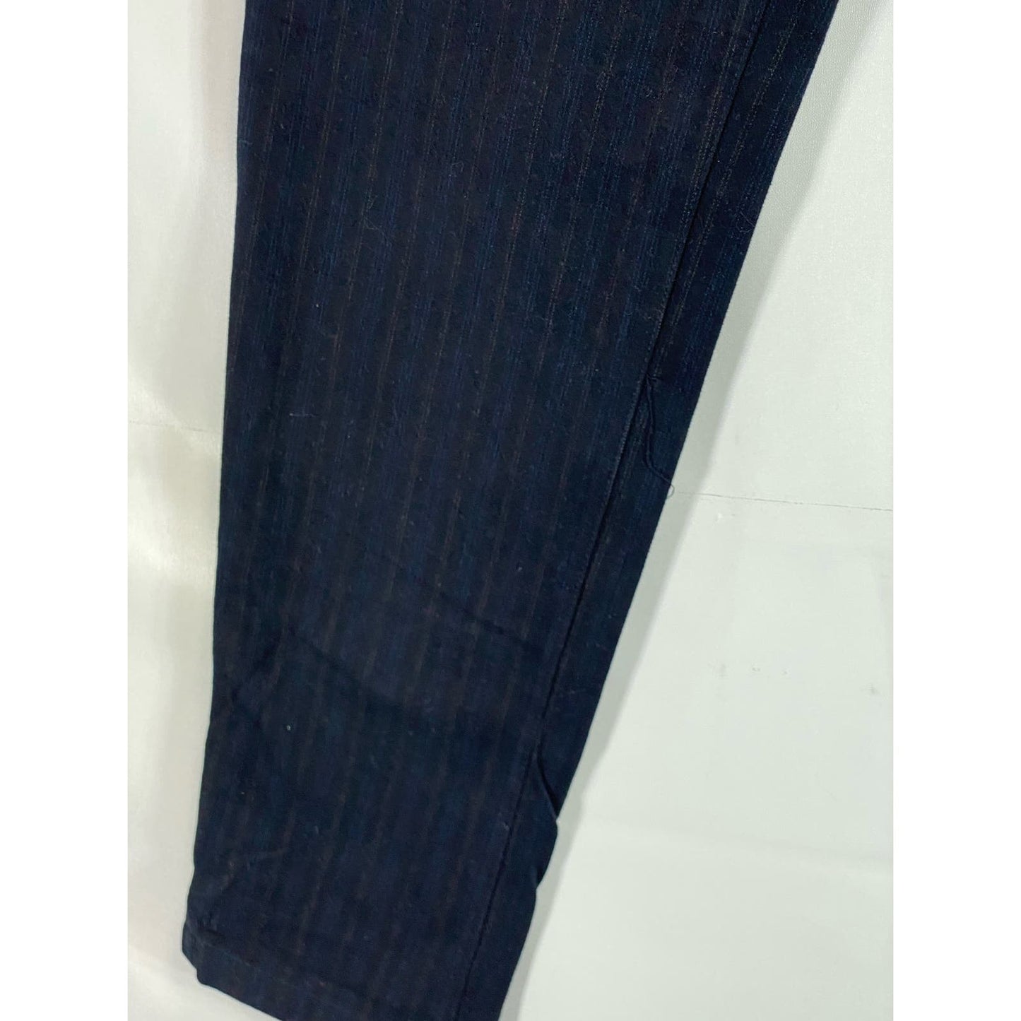 JCM JEY COLE MAN Men's Blue Striped Slim Straight-Leg Pant SZ 34X34