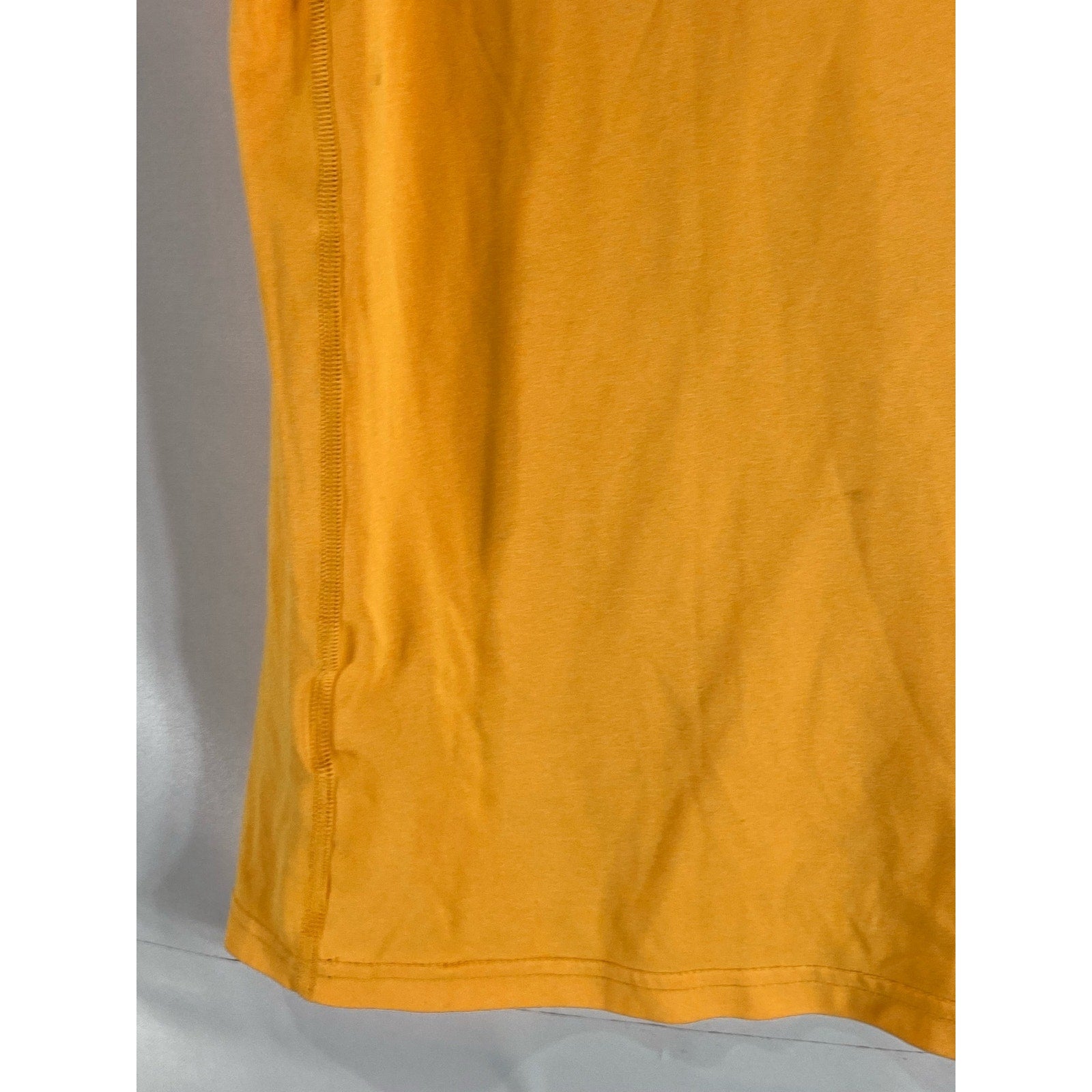 NIKE Men’s Yellow/Navy Dri-Fit Crewneck Short Sleeve Large Swoosh T-Shirt SZ M