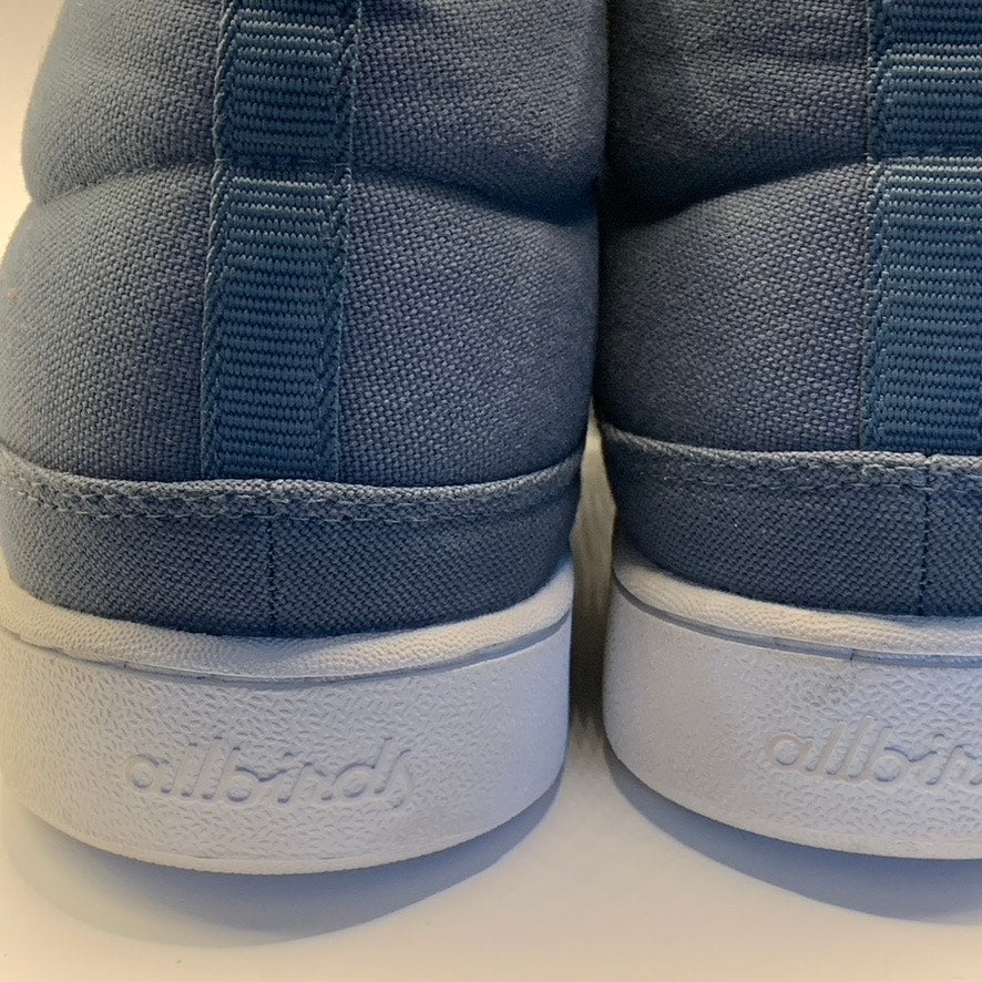 ALLBIRDS Men's Blue Canvas Pacer Mid-Top Lace-Up Sneakers SZ 10