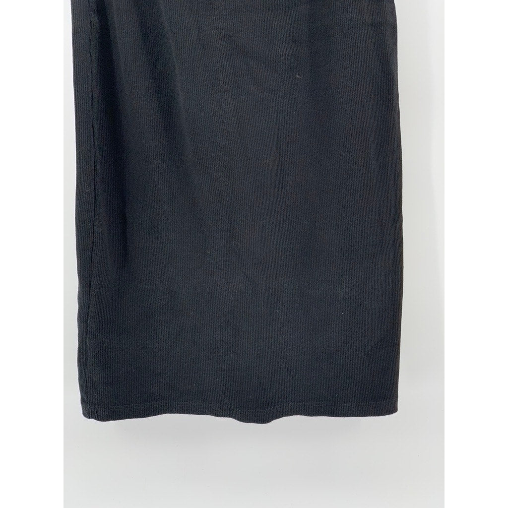 ZARA Women's Black Cutout Tie-Front Spaghetti Strap Casual Knee Length Dress SZM