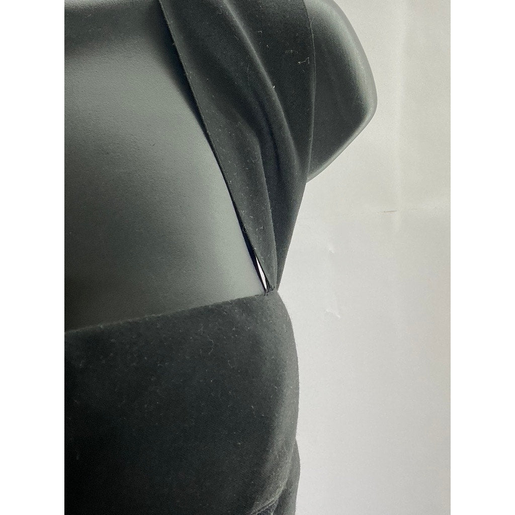 ROBERT RODRIGUEZ Women's Black Cross-Back Straps Mesh Skirt Mini Dress SZ 8