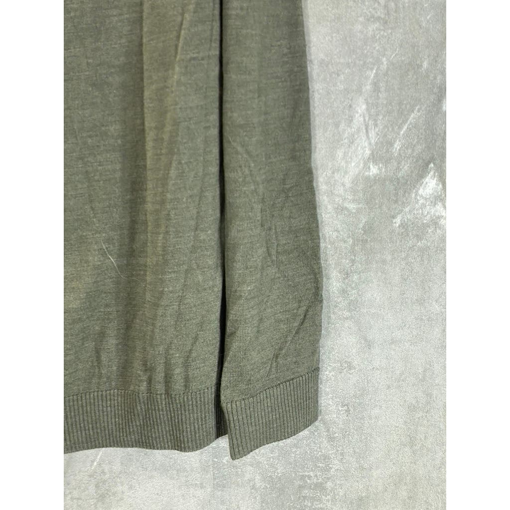 EVERLANE Men's Army Green Crewneck Wool Pullover Sweater SZ L