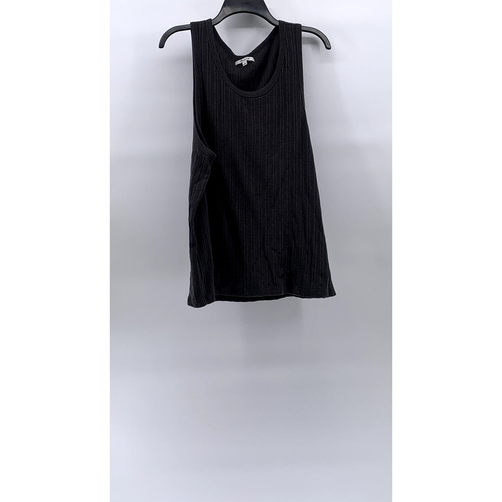 MADEWELL Men's Charcoal Gray Scoop-Neck Textured Tank Top SZ M