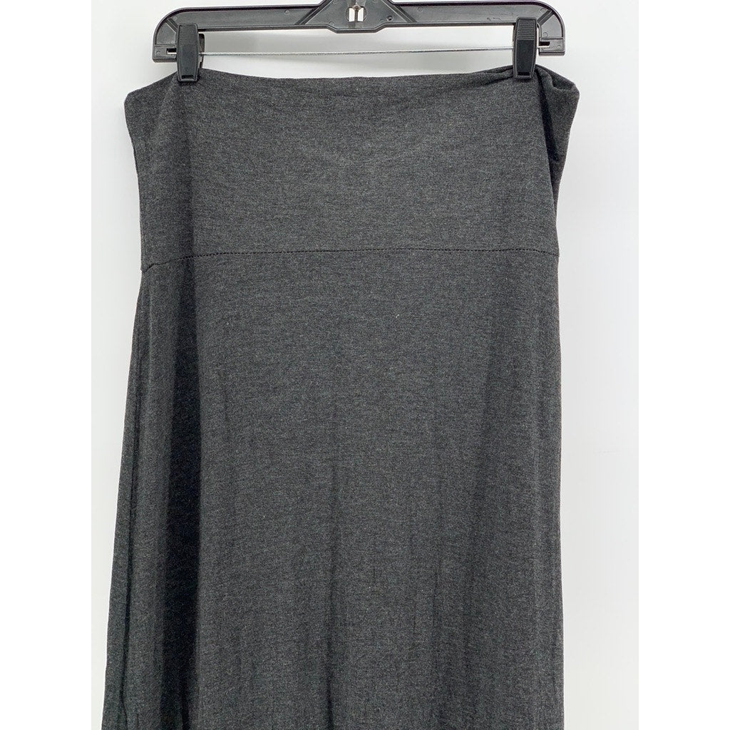 DOUBLE TAKE Women's Charcoal Gray Maxi Skirt SZ L