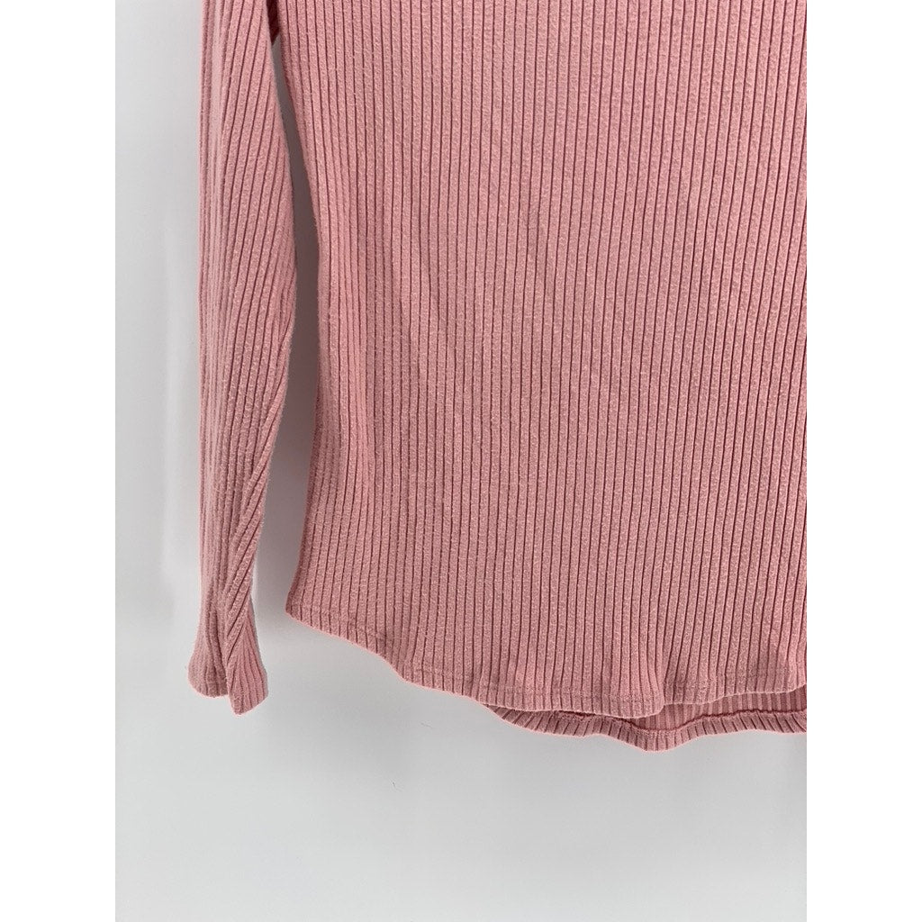 NO BOUNDARIES Women's Ribbed V-Neck Sweater Size L