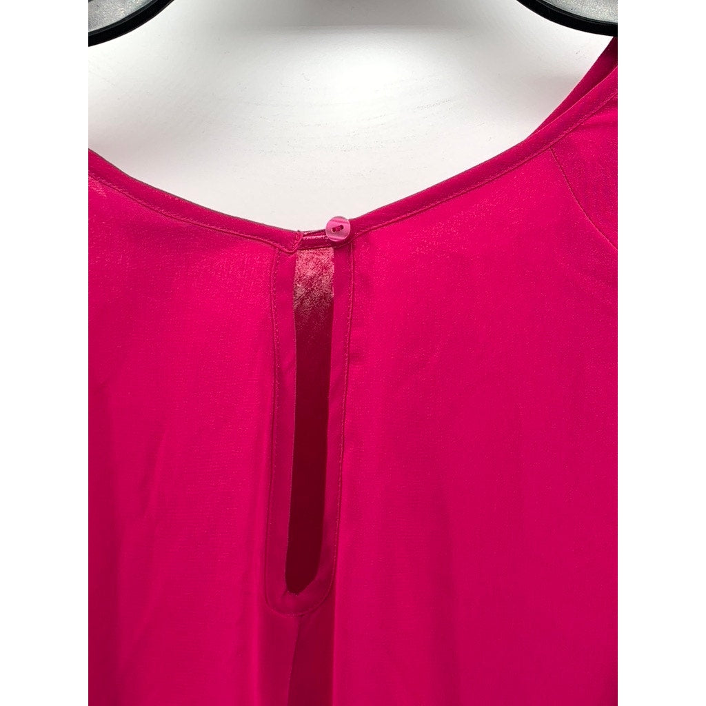 BELLE SKY Women's Spanish Rose Tiered Long Sleeve Top SZ XL