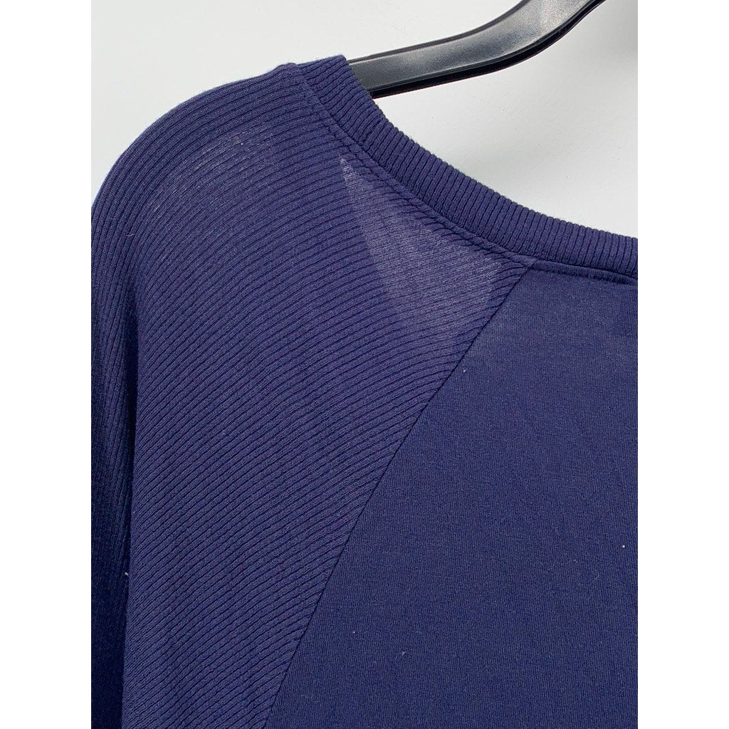 NORDSTROM LINGERIE Women's Navy Crewneck Night Gown SZ M