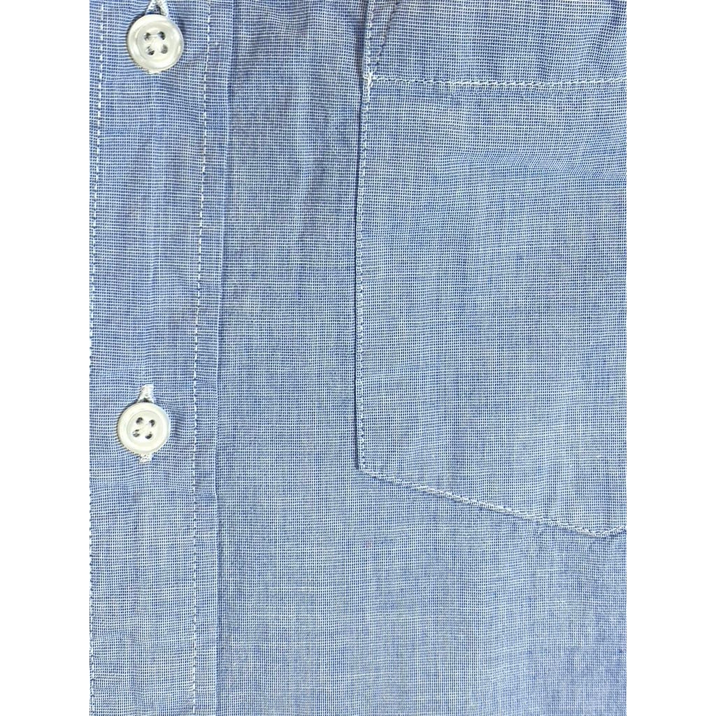 J.CREW Men's Light Blue Flex Washed Slim-Fit Button-Up Long Sleeve Shirt SZ S