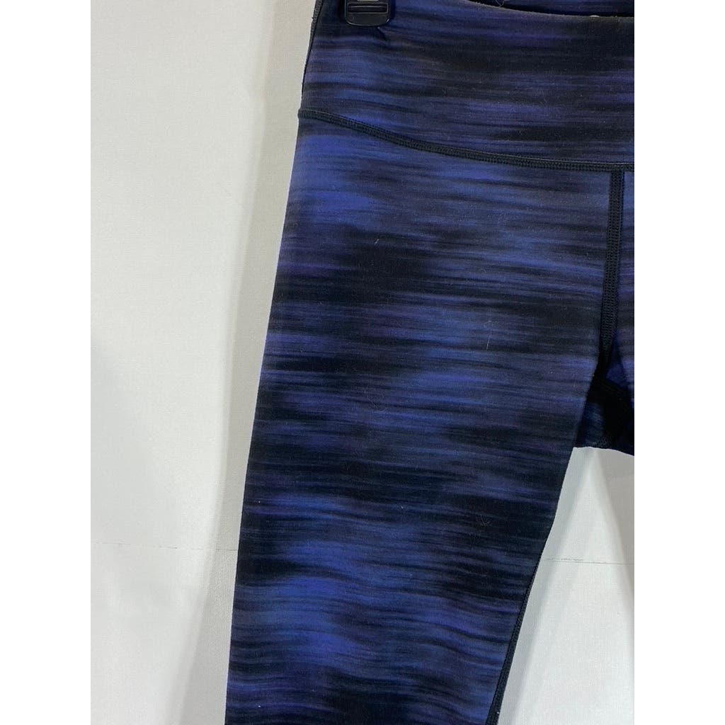 WITH EQUINOX Women's Blue Printed Pull-On Stretch Leggings SZ M