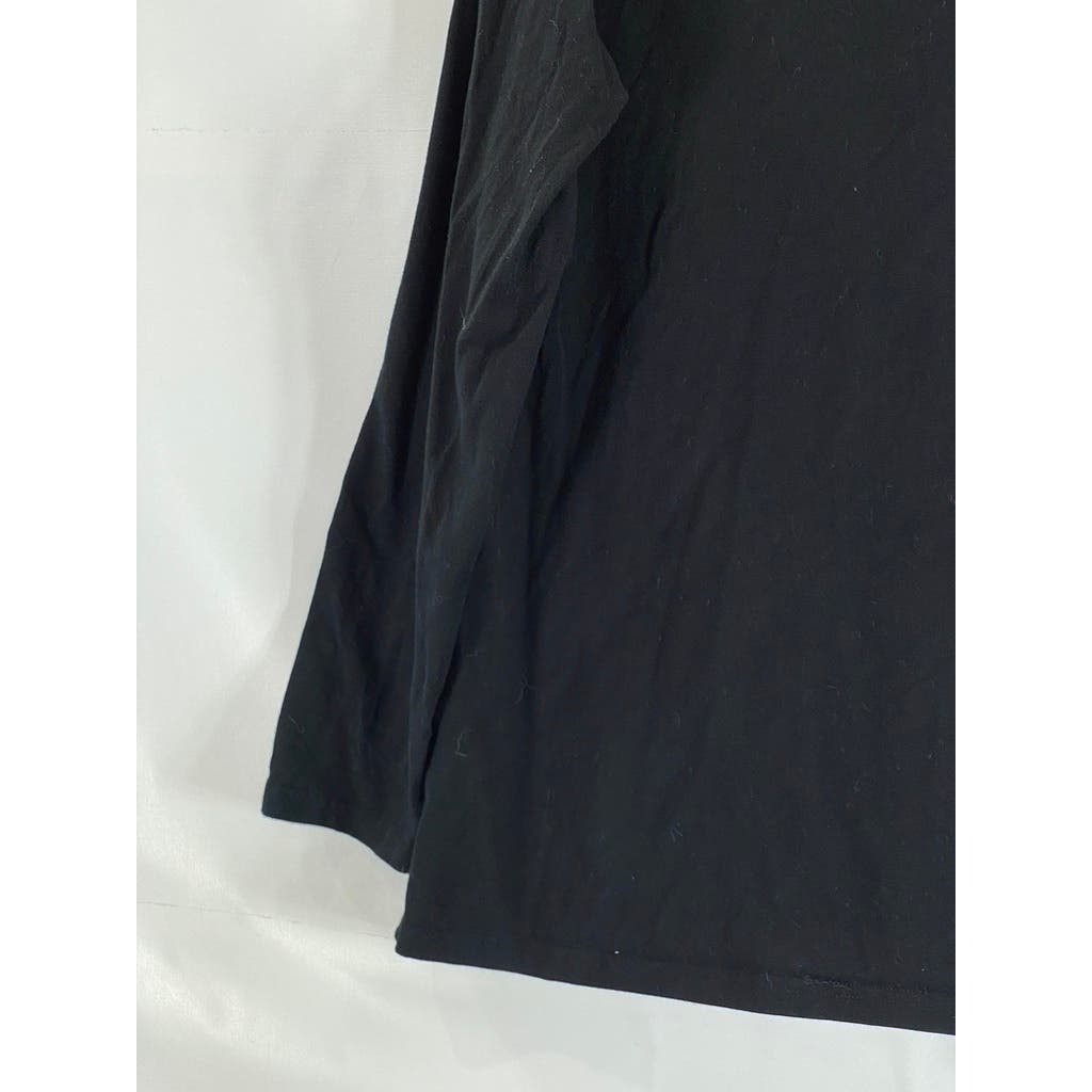 EDDIE BAUER Women's Solid Black Outdoor Turtleneck Long Sleeve Top SZ 2XL