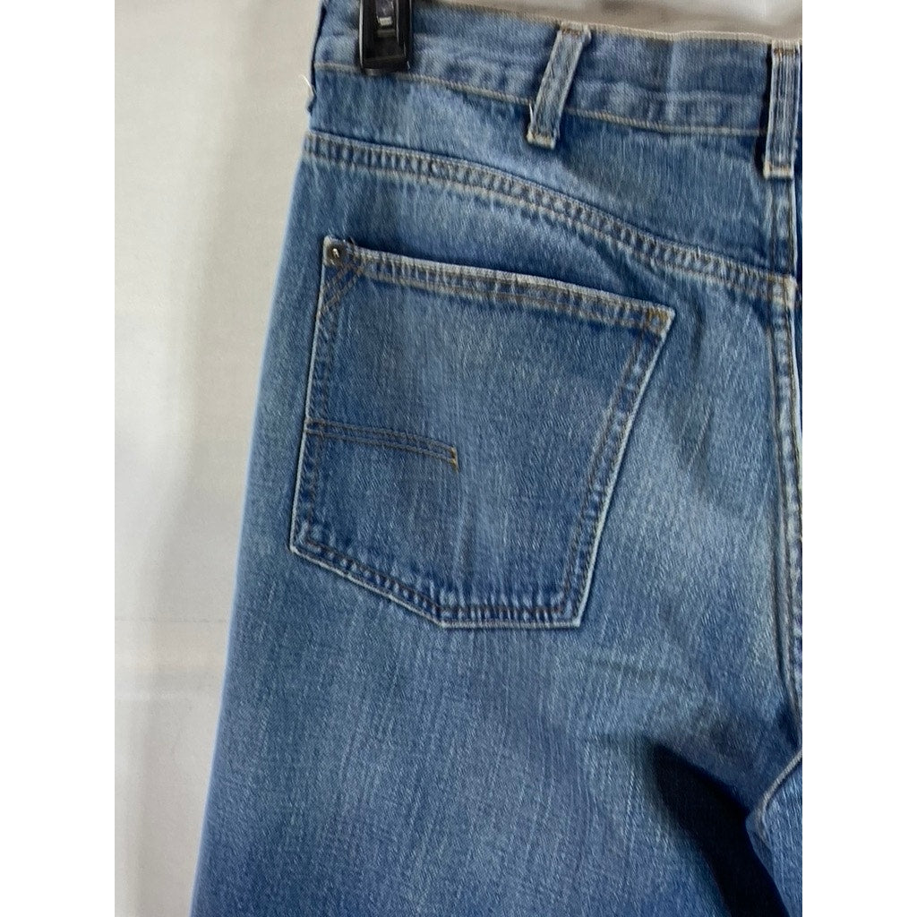 CALVIN KLEIN JEANS Men's Blue Five-Pocket Straight-Leg Denim Jeans SZ 36