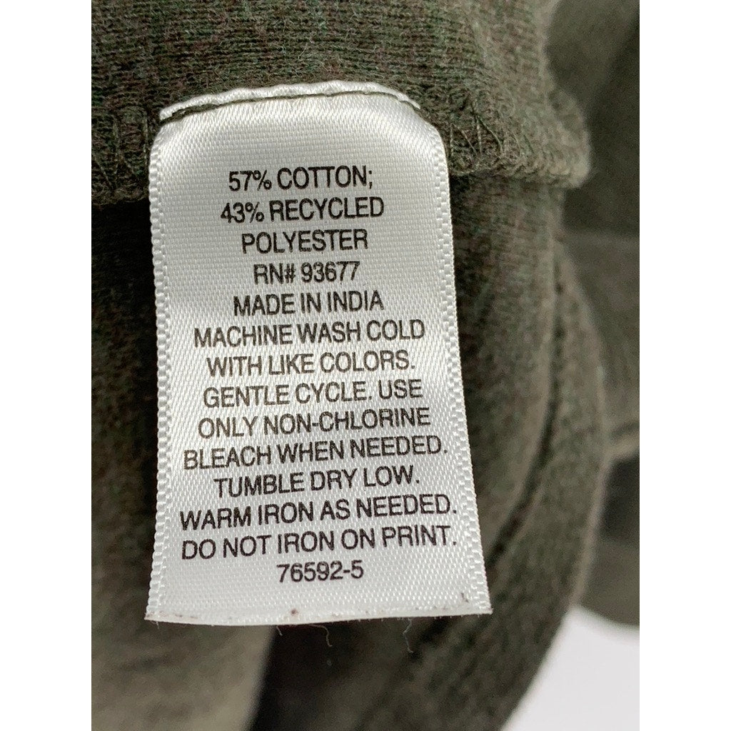MUTUAL WEAVE Men's Olive Green Tall Crewneck Long Sleeve T-Shirt SZ 3XLT