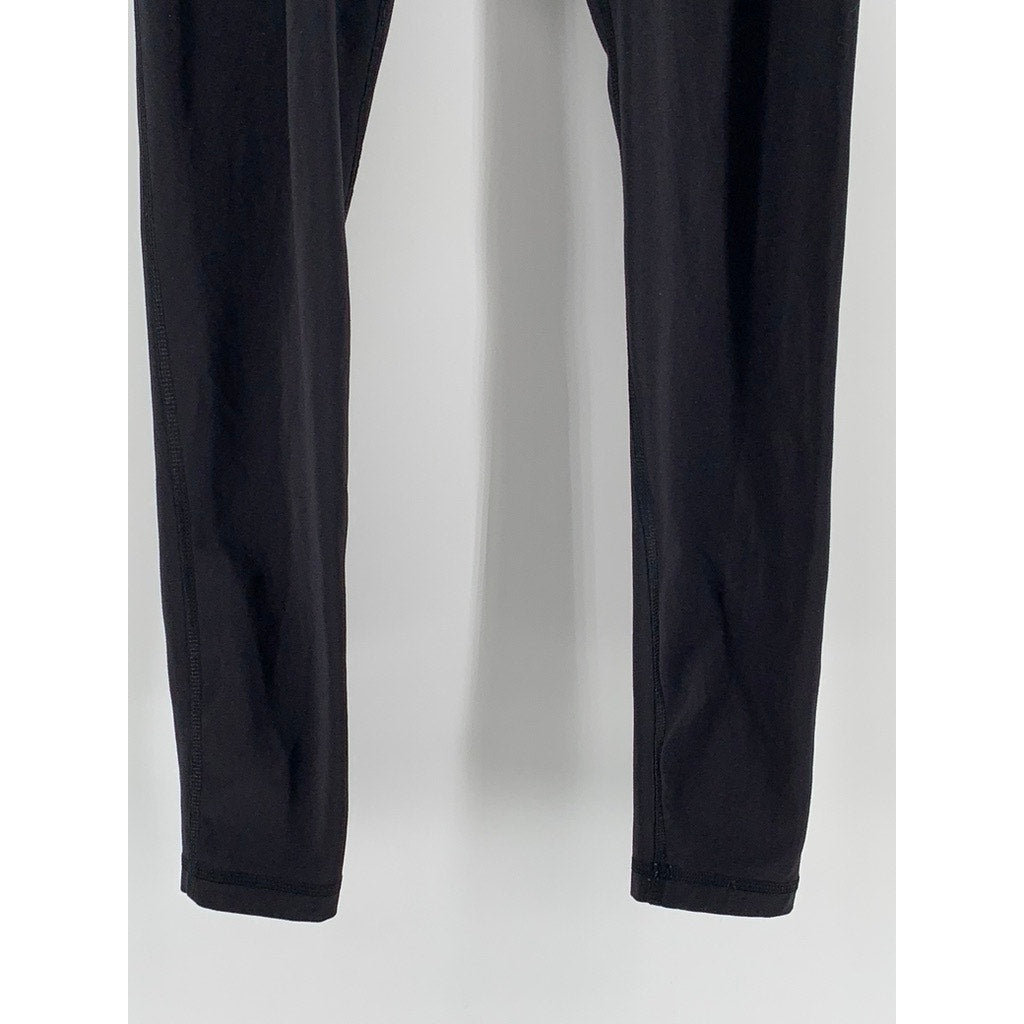 ADIDAS Women's Black Solid Climalite High-Rise Ankle Leggings SZ S