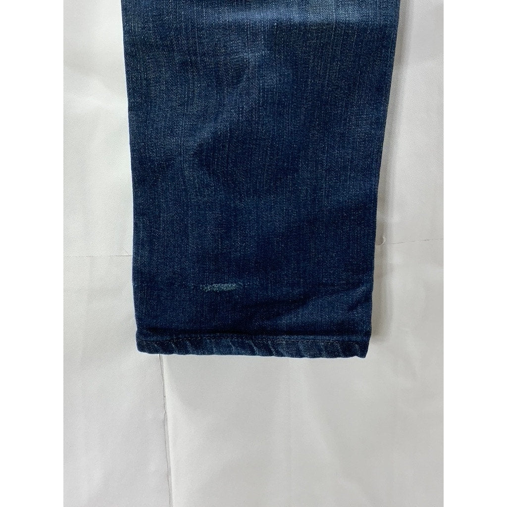 NUDIE JEANS CO Men's Indigo Blue Denim Five-Pocket Slim-Leg Jeans SZ 33X34