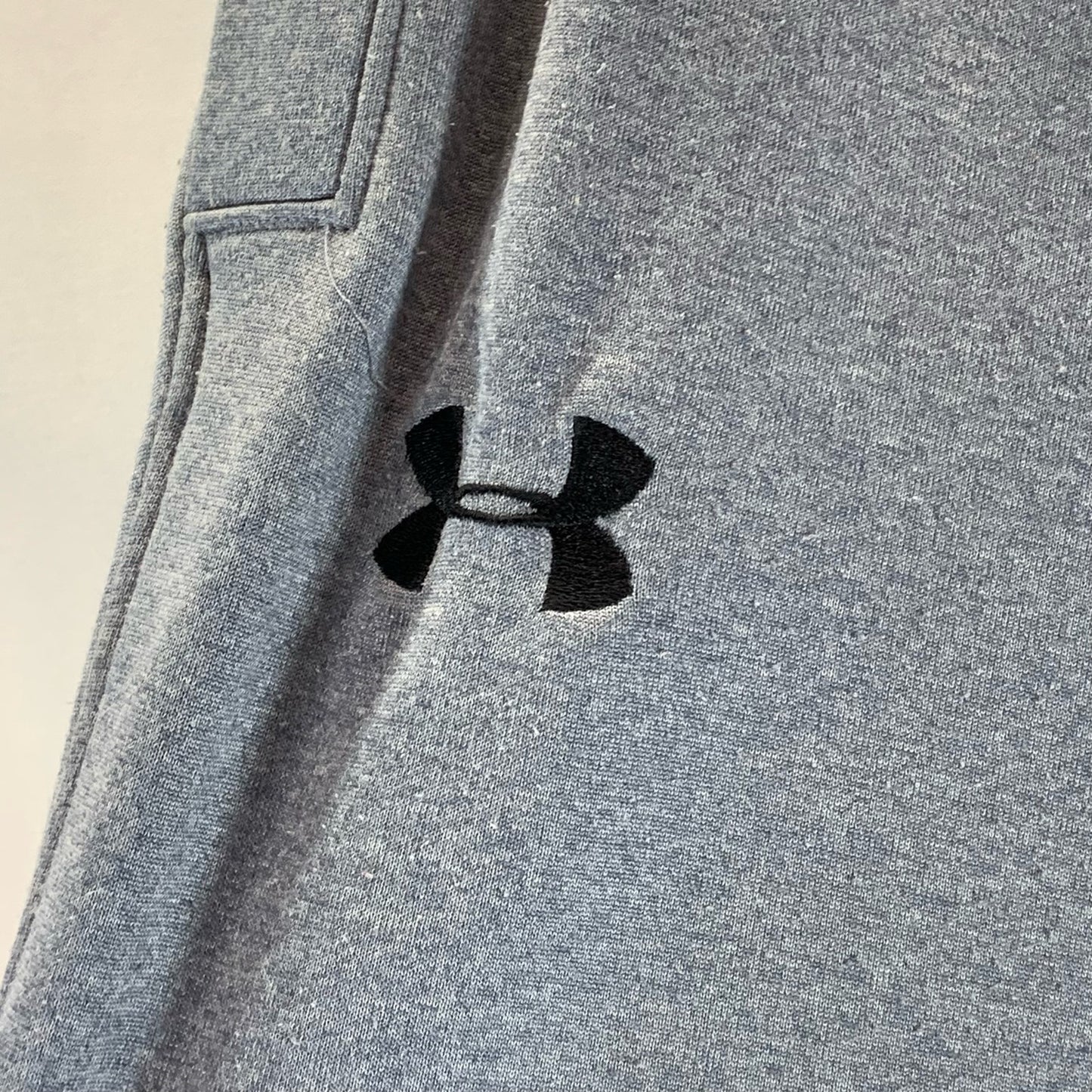 UNDER ARMOUR Men's Gray Relaxed-Fit Pull-On Sweatpants SZ L