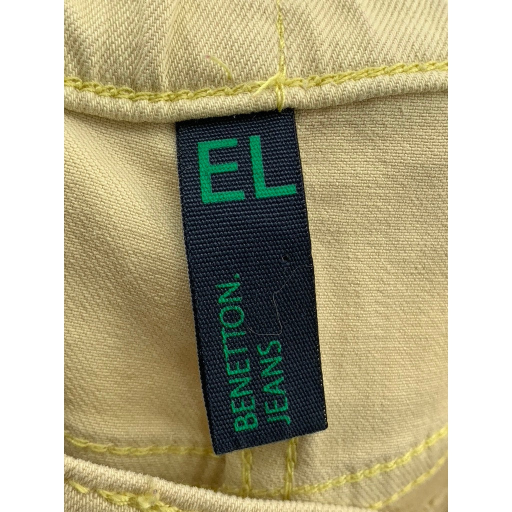 EL BENNETTON JEANS Women's Tan Skinny Stretch Jeans SZ 28