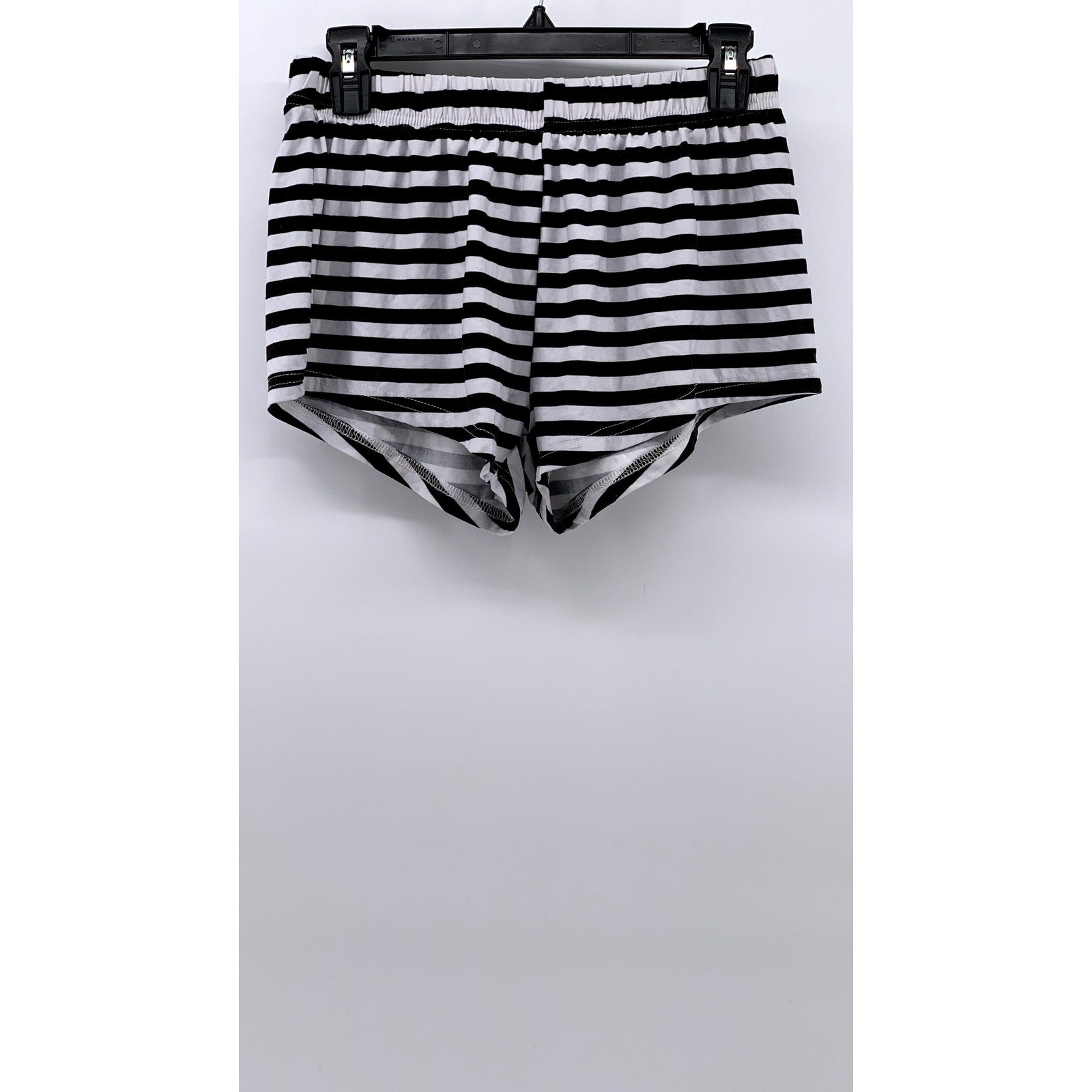 DISNEY Women's Black-White The Night Before Christmas Striped Sleep Shorts SZ S