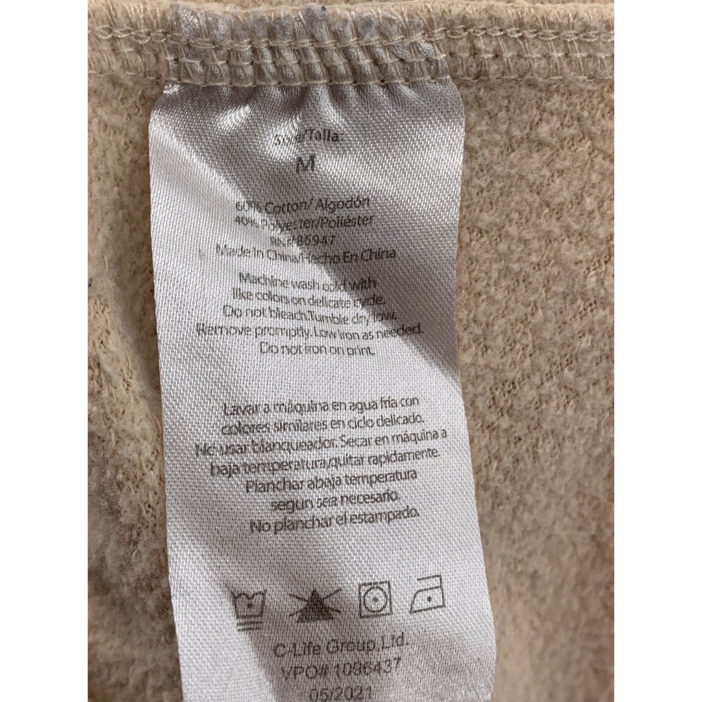 POLAROID Women's Beige Logo Pull-On Drawstring Waist Casual Shorts SZ M