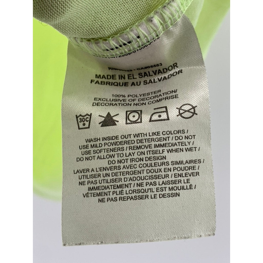NIKE Women's Lime Green Dri-Fit Crewneck Short Sleeve Active Top SZ S