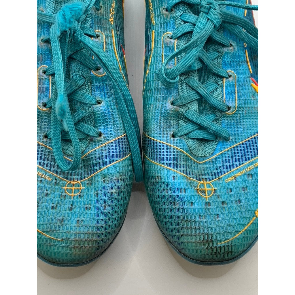 NIKE Women's Teal Blue Murcurial Fit360 FlyKnit Soccer Cleats SZ 7.5