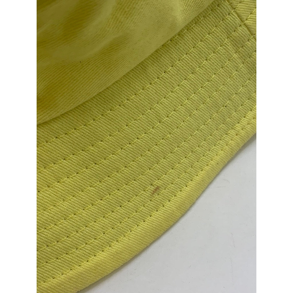 UNBRANDED Unisex Light Yellow Solid Bucket Hat SZ OS