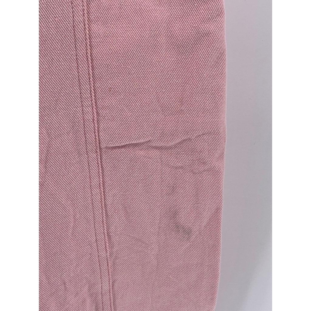 & OTHER STORIES Women's Light Pink Half-Zip Belted Short Sleeve Jumpsuit SZ 4