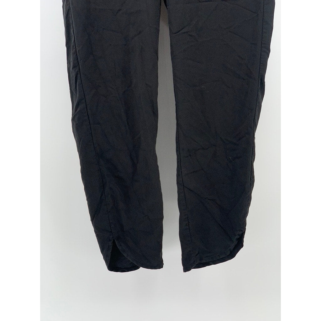 MARINE LAYER Women's Black Allison Pull-On Elastic Waist Dolphin Hem Pants SZ XS