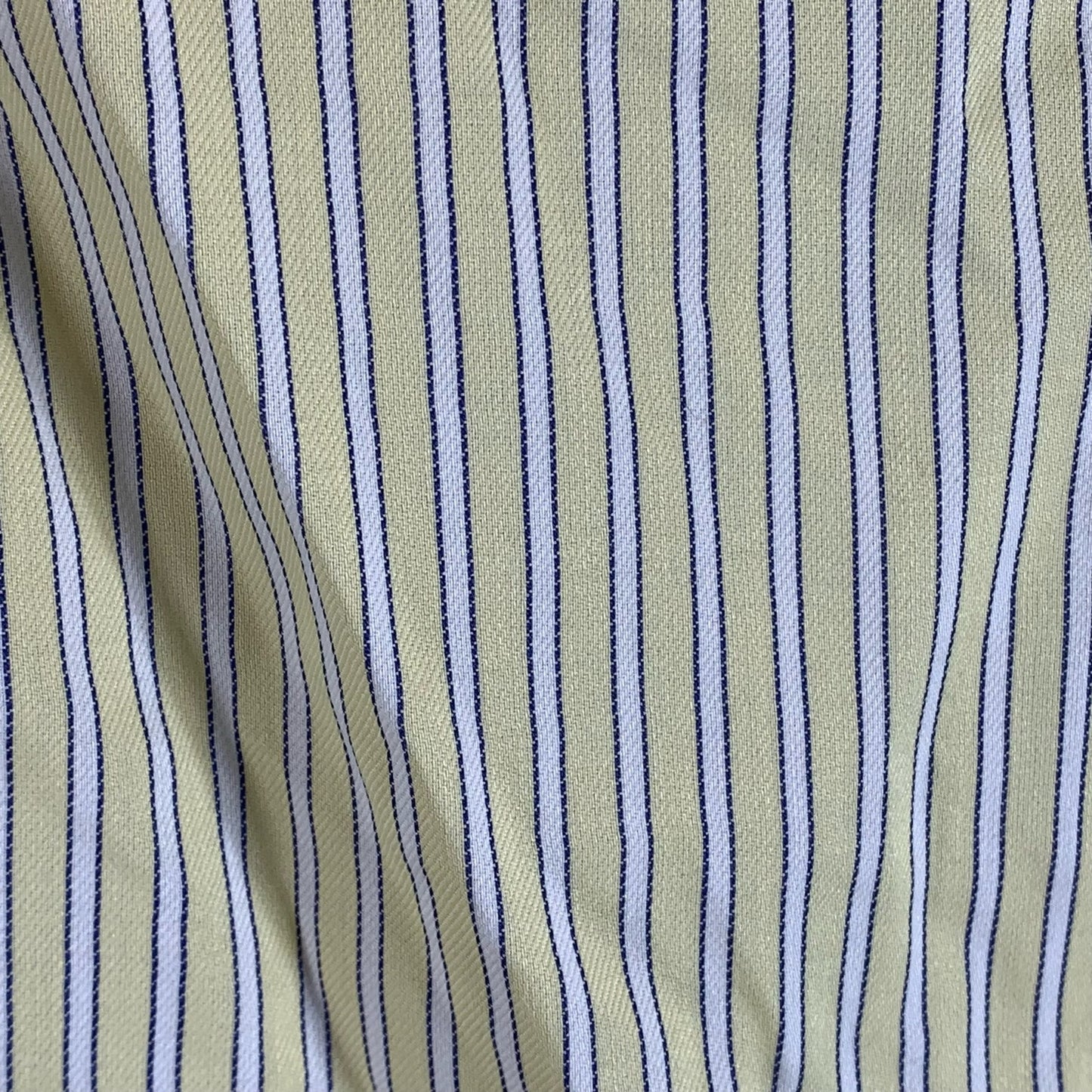 BROOKS BROTHERS 346 Men's Yellow Striped No-Iron Original Button-Up Shirt SZ S