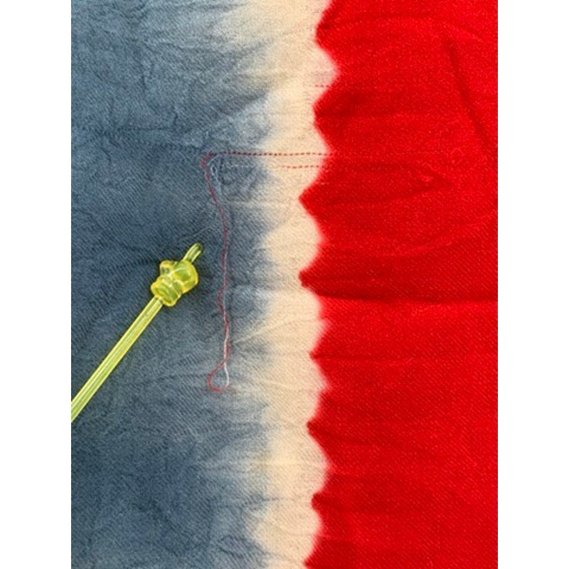 UNBRANDED Women’s Red-Blue Ombré Print Scarf