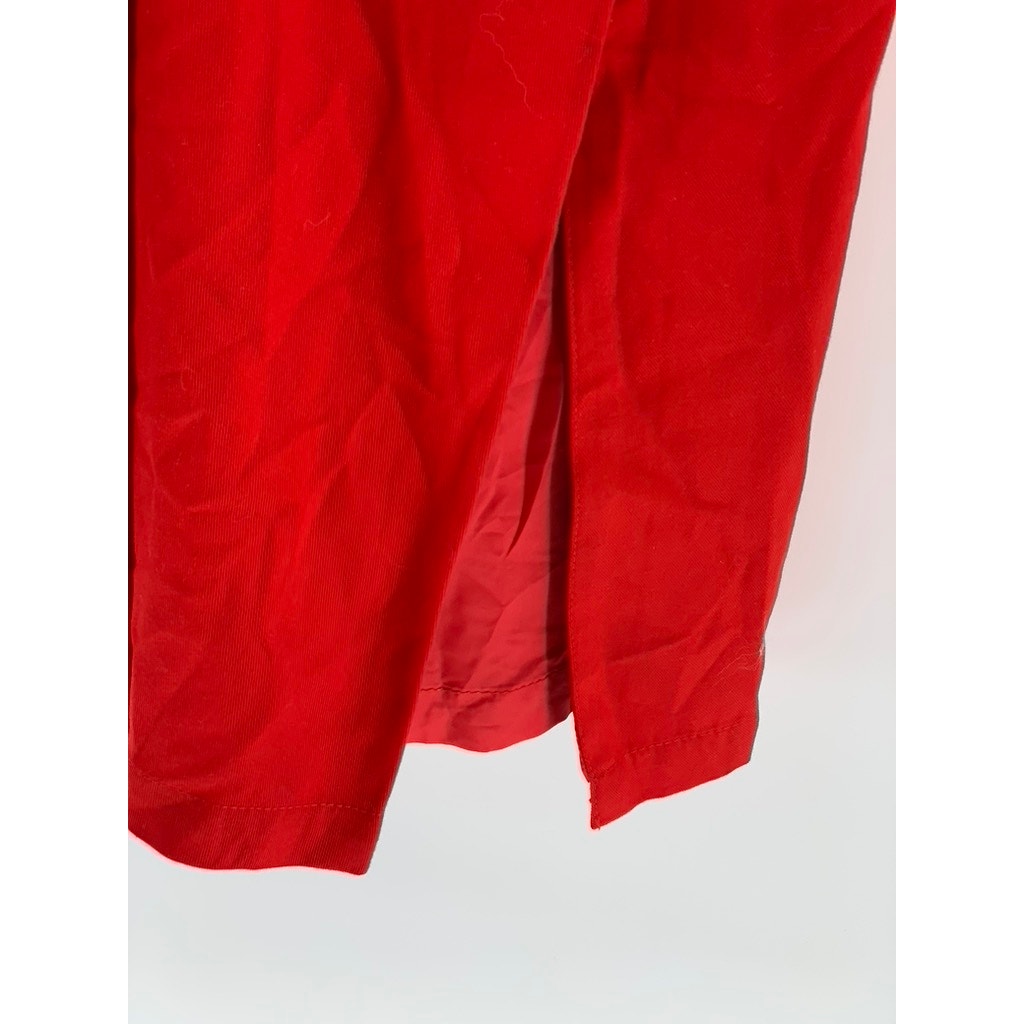 SPIEGEL Women's Vintage Red Double-Breasted Long Sleeve Trench Coat SZ 12