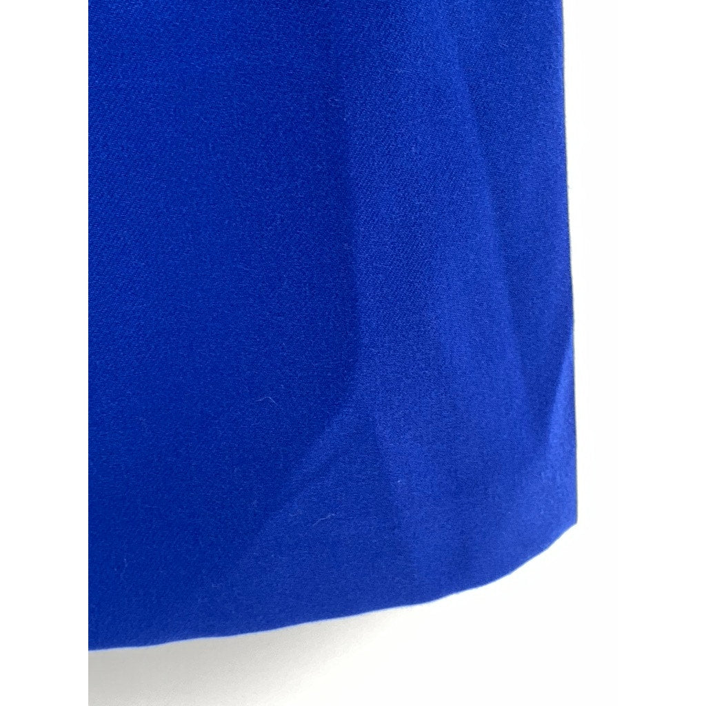 H.W. LTD Women's Royal Blue Wool A-Line Midi Skirt SZ 8
