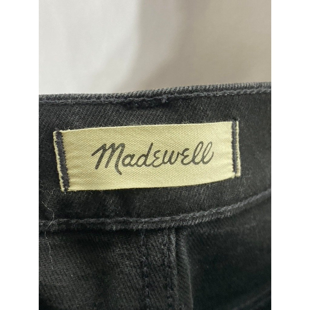 MADEWELL Women’s Black Solid Denim The Perfect Vintage Flare Jean SZ 23