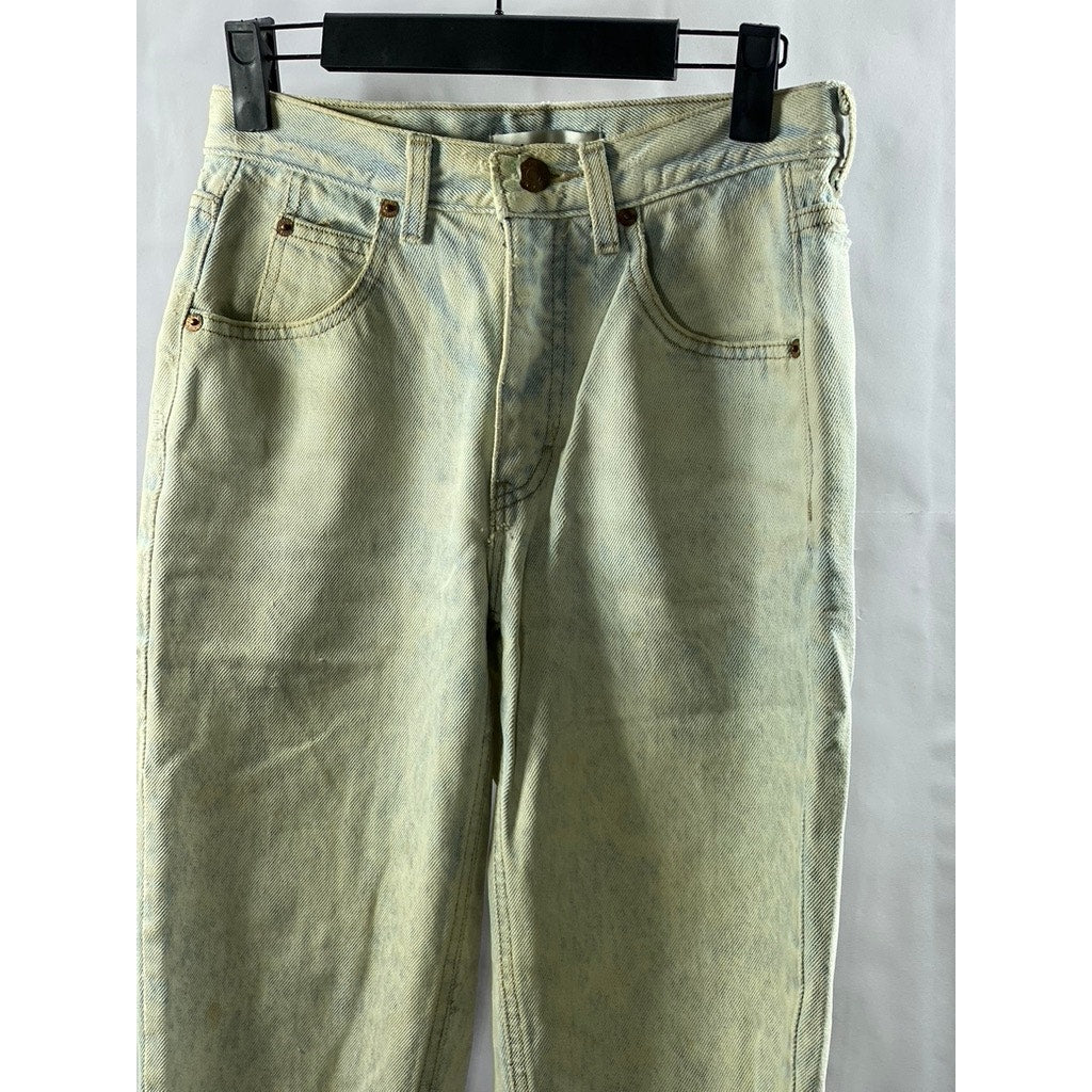 CALVIN KLEIN SPORT Women's Light Blue Distressed Skinny-Leg Denim Jean SZ 4