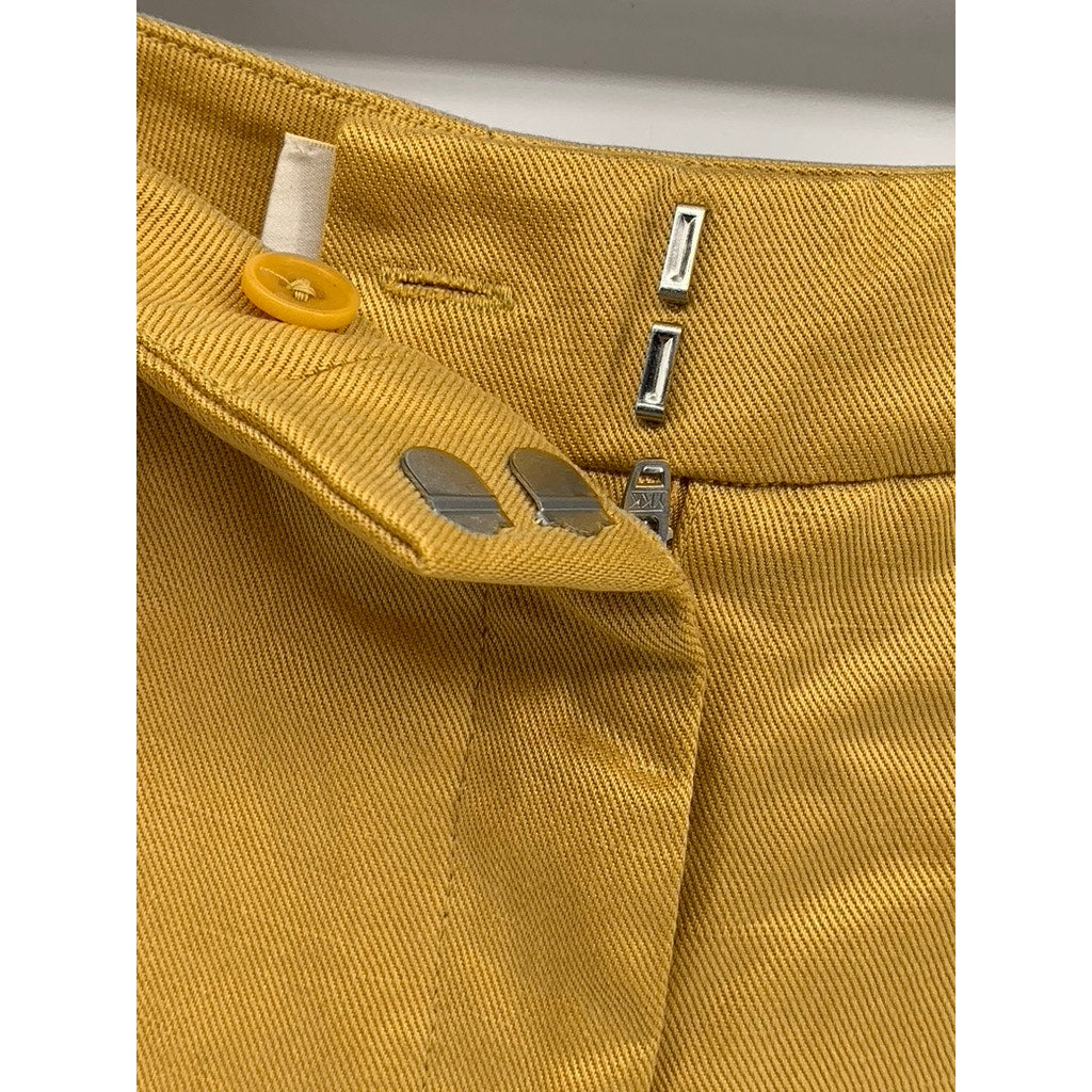 WILFRED FREE Women's Tan Solid Wide-Leg High-Rise Pants SZ 4