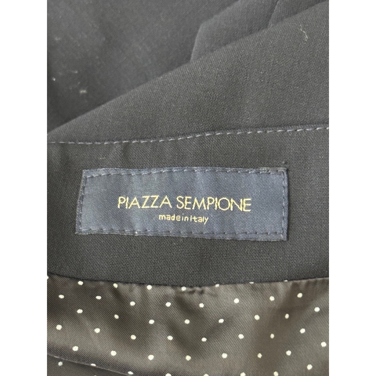 PIAZZA SEMPIONE Women's Blue Wool-Blend A-Line Knee-Length Skirt SZ 46(US10)