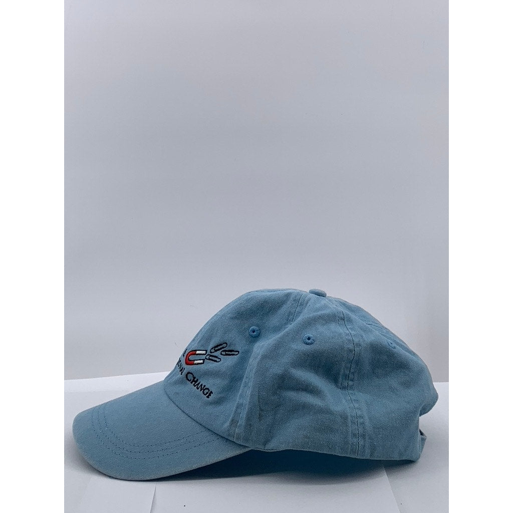 RH SLIDEBACK Unisex Adult Light Blue Embroidered Logo Adjustable Hat SZ OS
