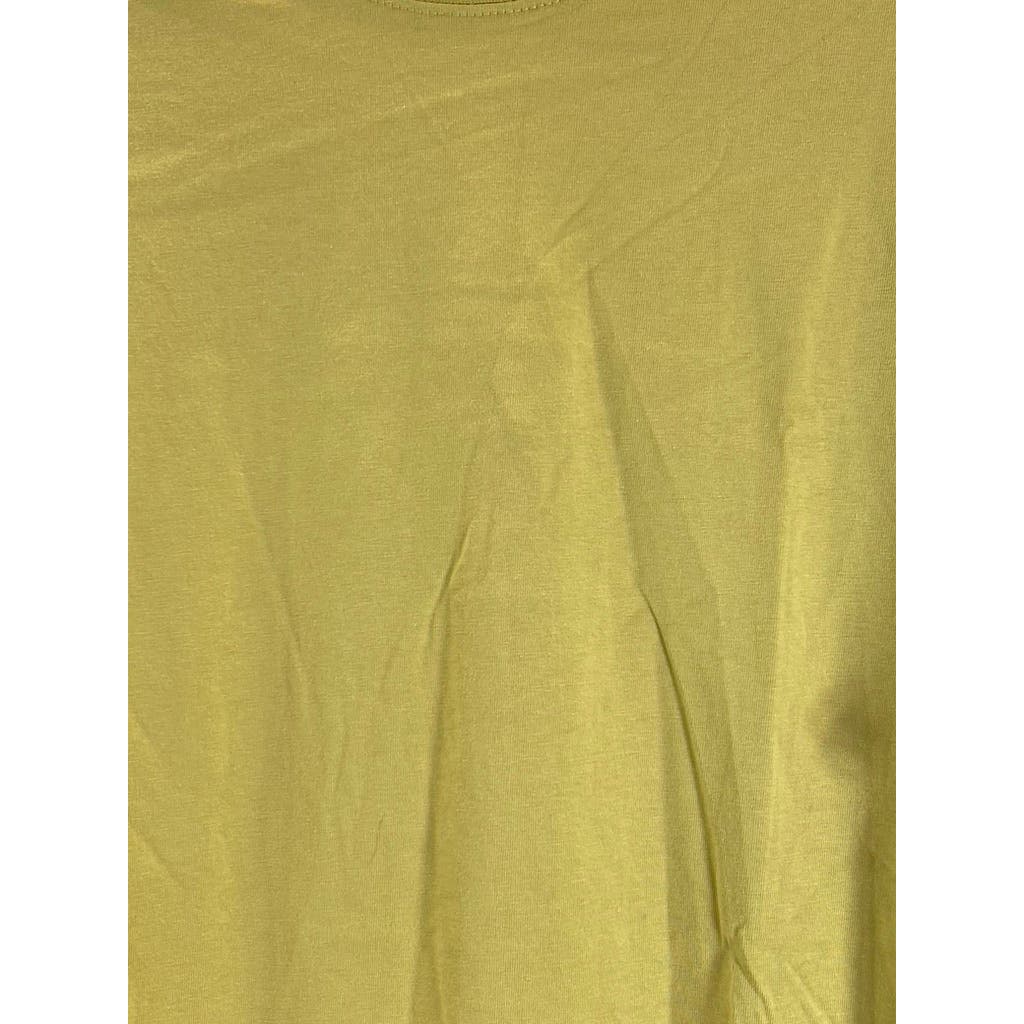 ZARA Men's Yellow Relaxed-Fit Crewneck Short Sleeve T-Shirt SZ M