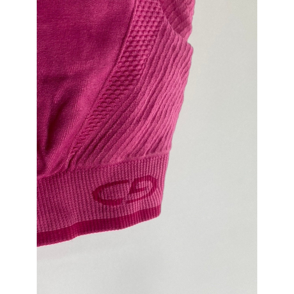 C9 By CHAMPION Women' Fuchsia Scoop-Neck Racerback Pullover Sports Bra SZ S