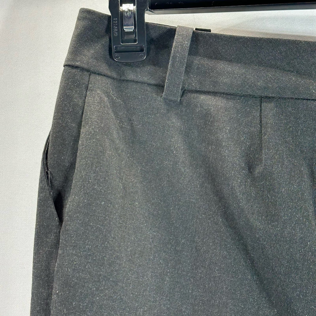HALOGEN Women's Plus Size Charcoal Taylor-Fit Wide-Leg Dress Pants SZ 14W