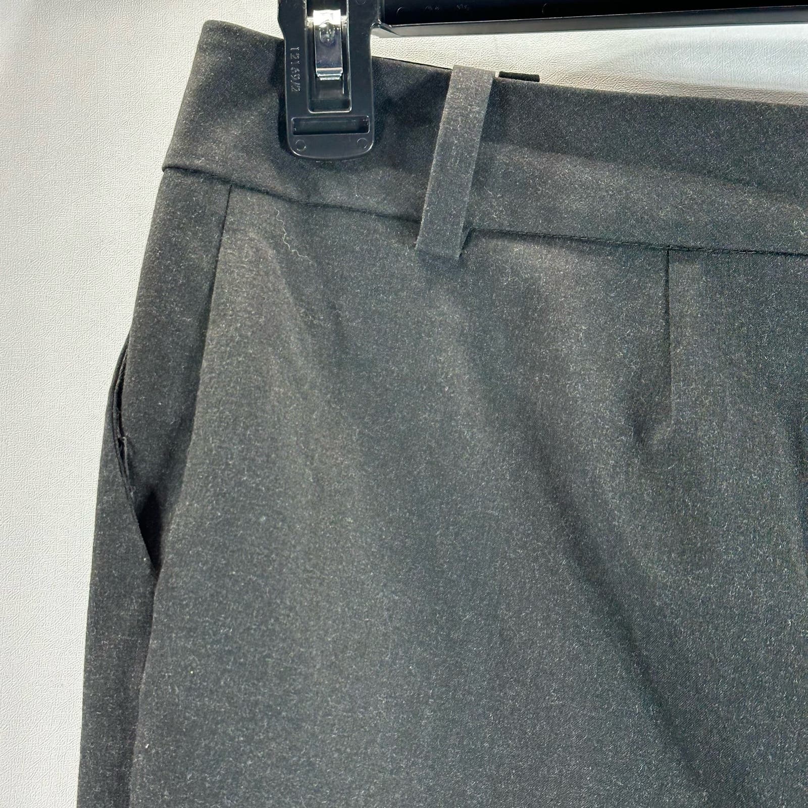 HALOGEN Women's Plus Size Charcoal Taylor-Fit Wide-Leg Dress Pants SZ 14W